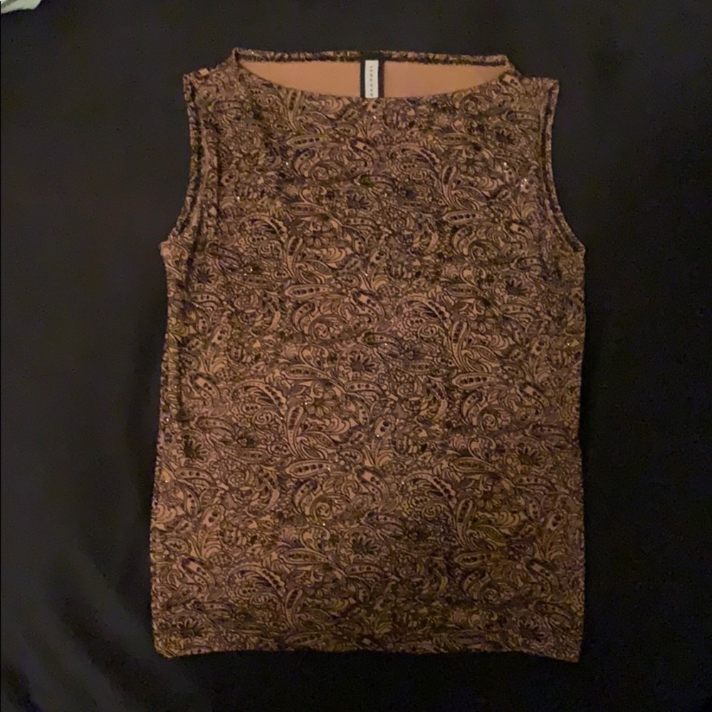 Sparkly sleeveless dresssy velvet top